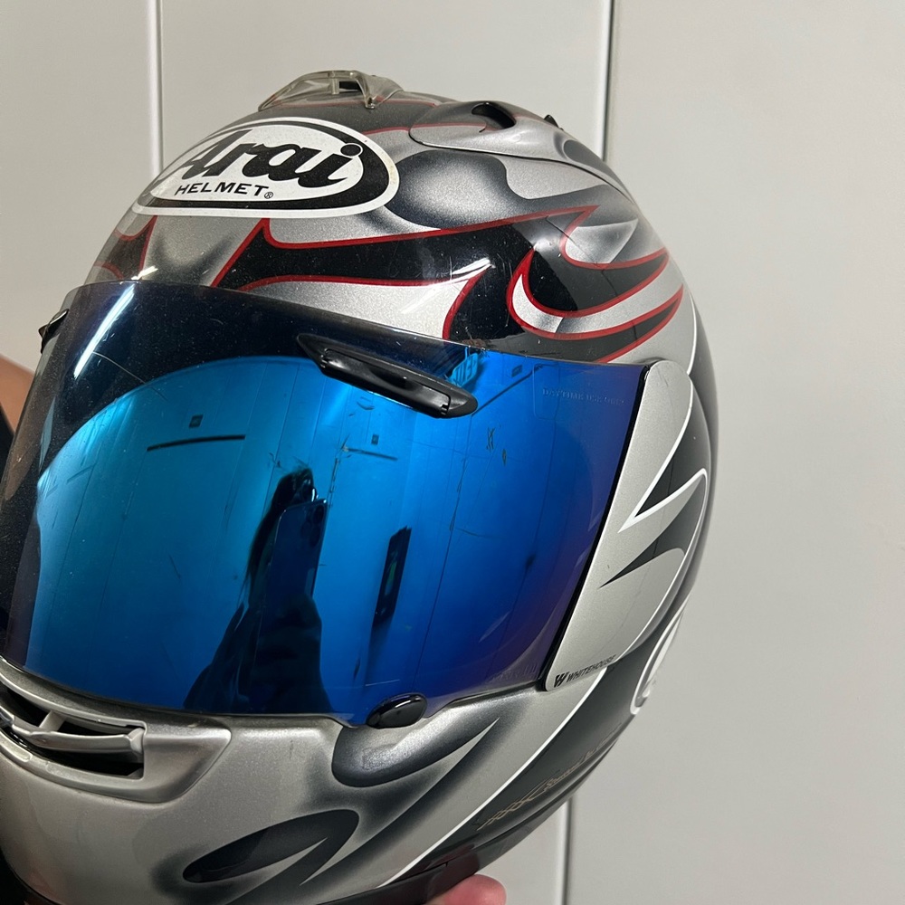 Arai Rx7 Corsair Majestic Full Face Helmet W/ Blue Fa… Gem